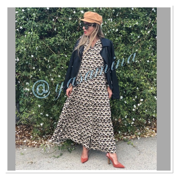 Zara printed dress bloggers favorite - Picture 2 of 8